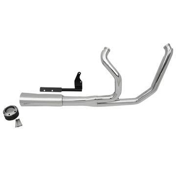 Supertrapp FatShot 2-into-1 Exhaust System for Dyna Chrome Fits: > 06-11 Dyna