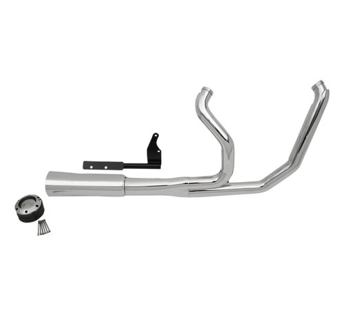 Supertrapp FatShot 2-into-1 Exhaust System for Dyna Chrome Fits: > 06-11 Dyna