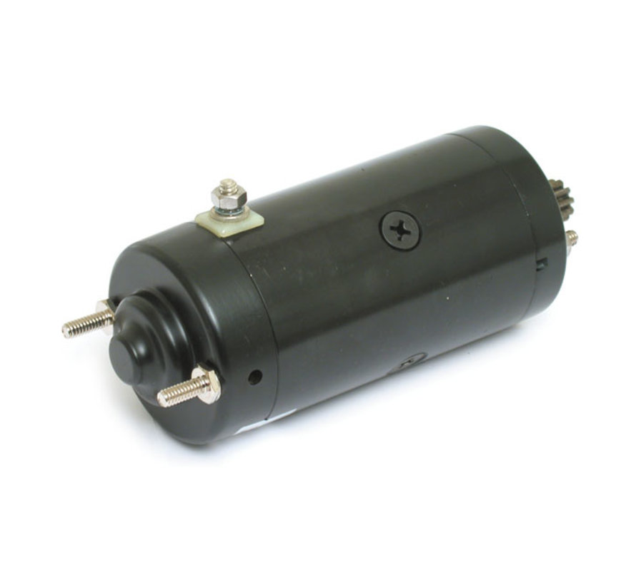 Motor de arranque estilo Prestolite negro o cromado Se adapta a: > 67-80 XL; L66-82 FL; 80-83 FLT; 82-E83 FXR