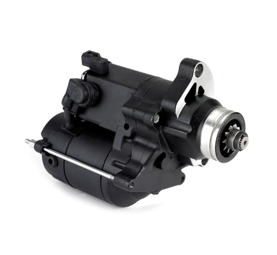 high torque starter motor 1 4KW Black or Chrome Fits: > 06-17 Dyna; 07-17 Softail; 07-16 Touring