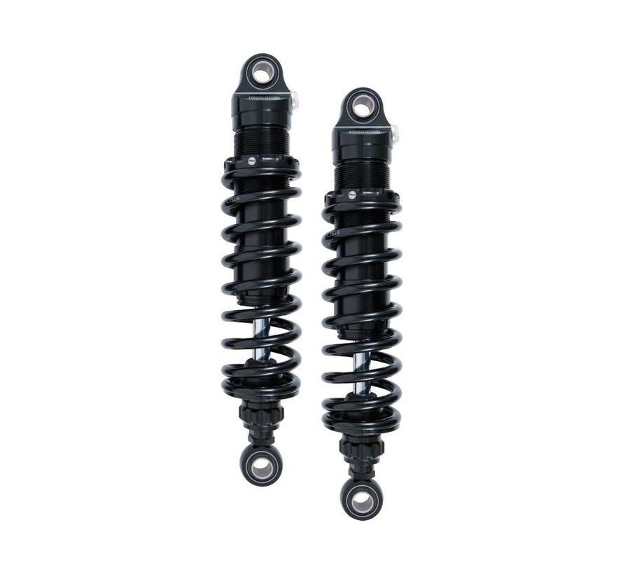 S36DR1L Blackline Road & Track 336mm Twin Shocks Longueur Réglable +10/-0mm Compatible avec :> 04-20 Sportster