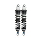 S36DR1L Road & Track 325mm Twin Shocks Longueur Réglable +5/-5mm noir ou chrome Compatible avec :> 91-17 Dyna