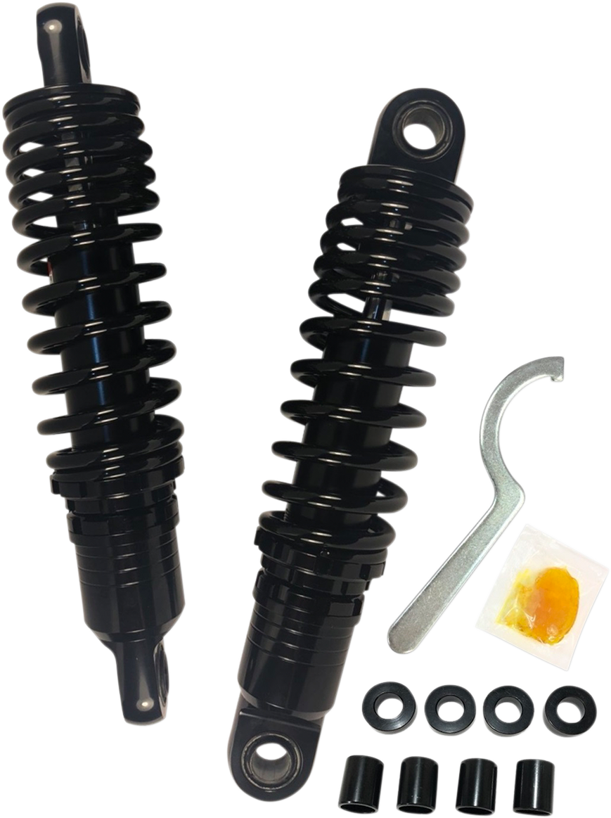 Premium RideHeight Adjustable Shocks 11.5" black chrome 8603 XL/FXR