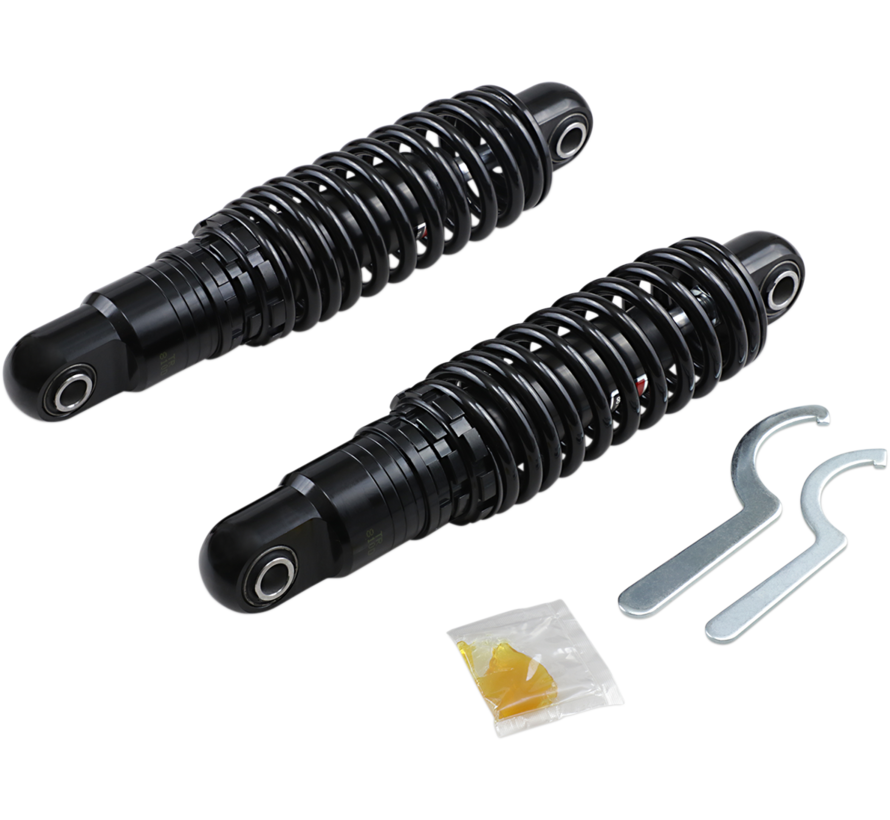 Heavy Duty-Height Adjustable Shocks 13 inch Black or Chrome Fits:> 80‐21 Touring