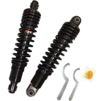 Drag Specialities Heavy Duty, Height Adjustable Shocks 13 inch  Black or Chrome Fits:> 04-21 XL Sportster