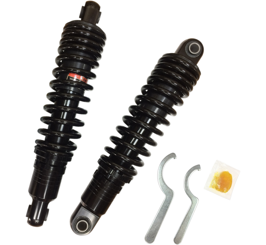 Heavy Duty Height Adjustable Shocks 13 inch Black or Chrome Fits:> 04-21 XL Sportster