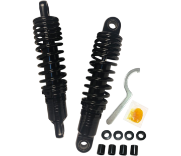 Drag Specialities Heavy Duty, Height Adjustable Shocks 13.5 inch  Black or Chrome Fits:> 86-03 XL Sportster and All FXR models