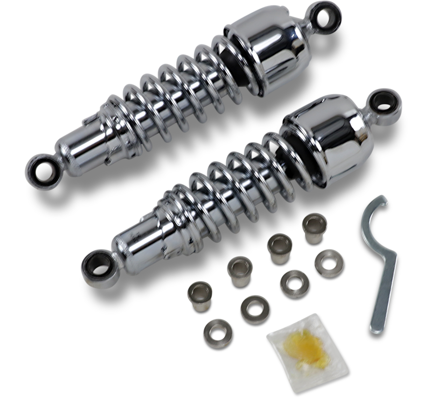 Replacement Shock Absorber 11 5 inch Black or Chrome Fits:> 86-03 XL Sportster and FXR