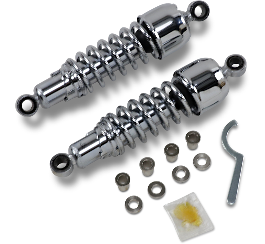 Replacement Shock Absorber 12 5 inch Black or Chrome Fits:> 86-03 XL Sportster and FXR