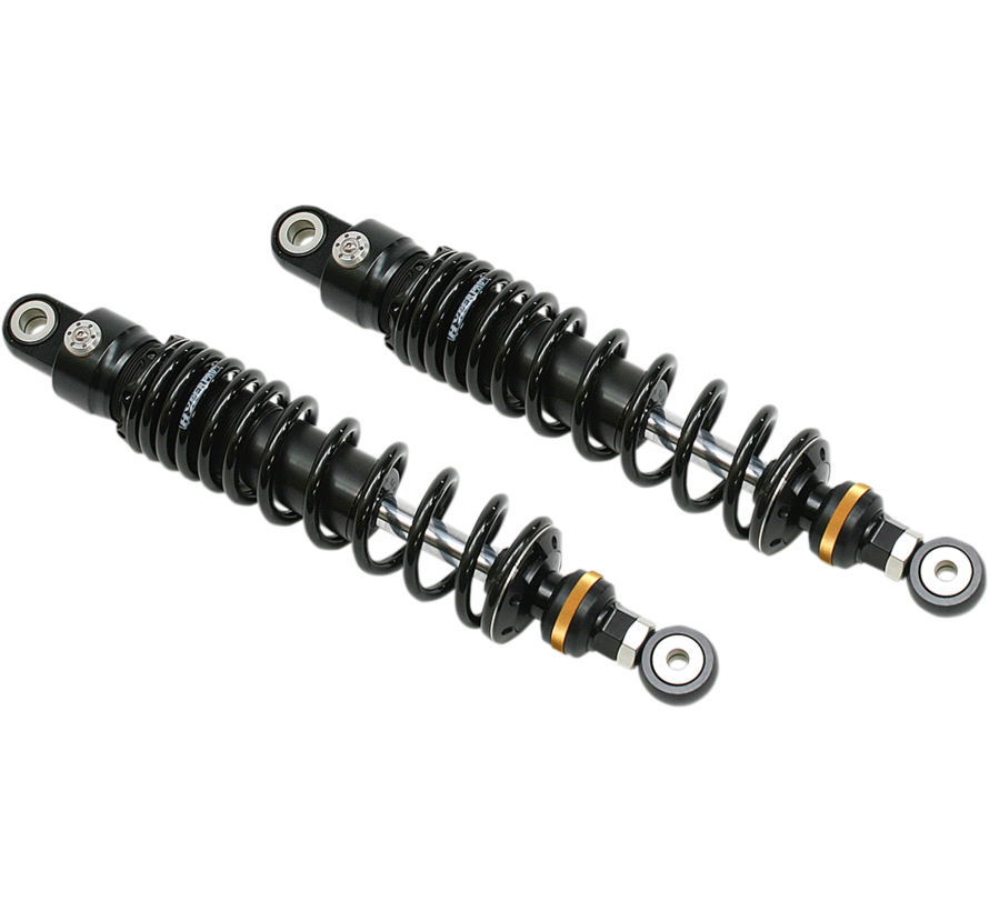 360 Series Twin Emulsion Shocks 12 pouces Noir Compatible avec :> 91-17 Dyna