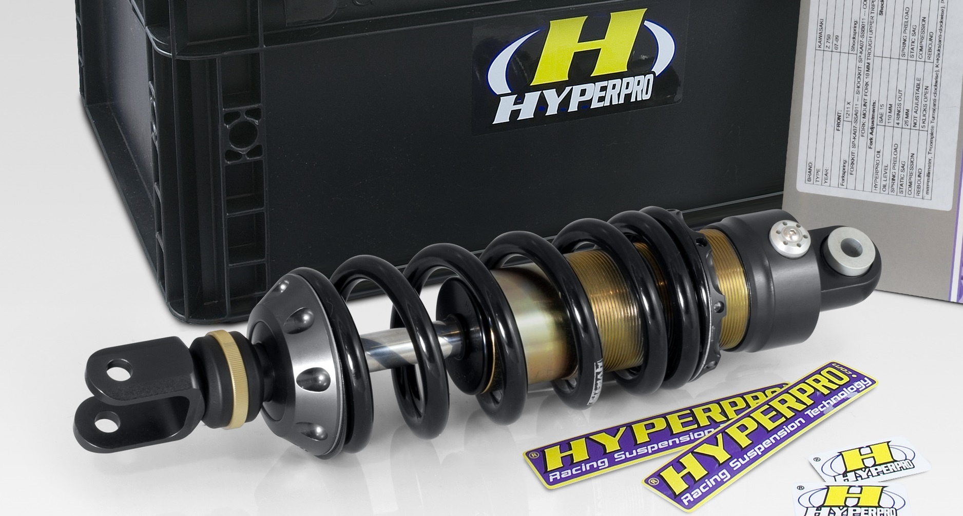 Hyperpro Shock Springs Type 460 Adjustable Spring Shock FLHC/FLHCS