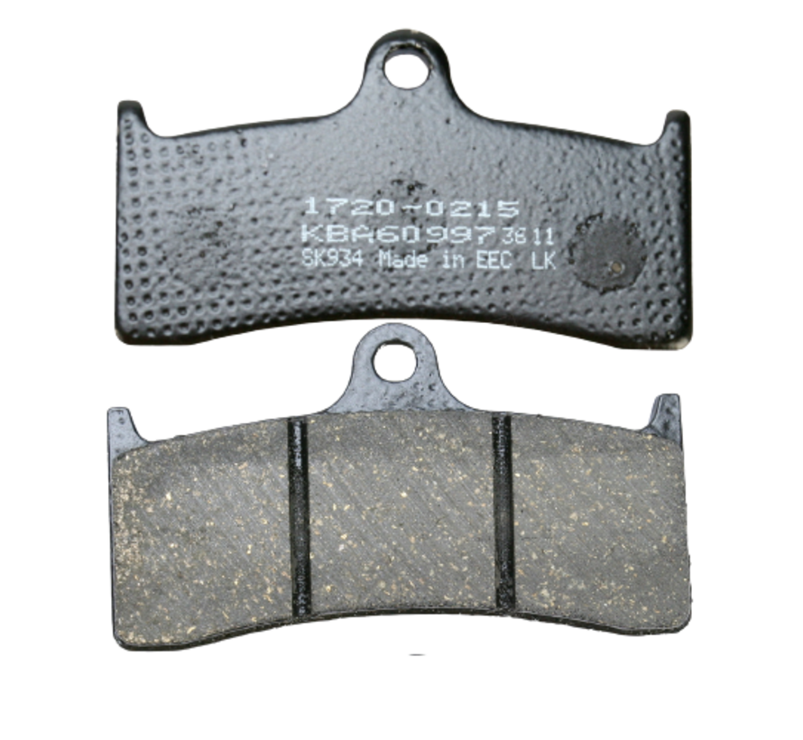 organic brake pad Fits:> M2 Cyclone 98-05 X1 Lightning 98-05 Hawg Halters 6-Piston Calipers