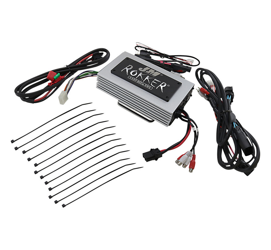 Rokker® XXR 800w 4-Channel DSP Programmable Amplifier Kit Fits:> Touring 2015-2021