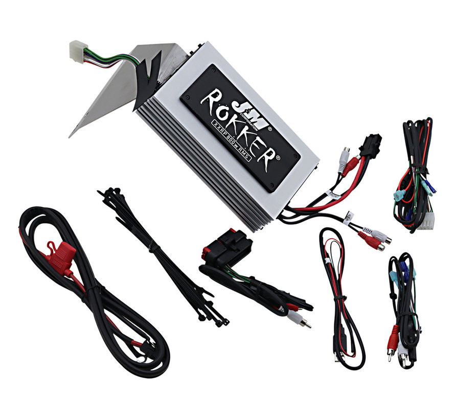 Kit d'amplificateur programmable Rokker® XXR 800w 4 canaux DSP Compatible avec :> Touring 2015-2021