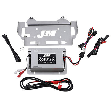 J&M Audio 400W 2 Channel Amplifier Kit Fits:> 14-21 FLHX/FLHXS