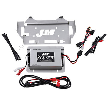 J&M Audio Kit amplificateur 400 W 2 canaux compatible avec : > 14-21 FLHX/FLHXS