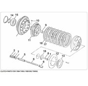 TC-Choppers piezas del embrague, del 1984 al 1989 para Big Twin