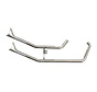 Upswept Fishtails exhaust Chrome Fits: > 86-03 XL with rigid frame