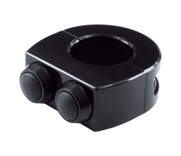 Motogadget M-Switch 2 drukknopbehuizing zwart of gepolijst Geschikt voor: > 1" (25,4 mm) diameter stuur.