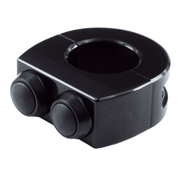 Motogadget M-Switch 2 drukknopbehuizing zwart of gepolijst Geschikt voor: > 1" (25,4 mm) diameter stuur.