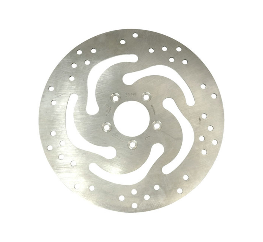 brake rotor OEM style swept 11 5" front Fits: > 00-14 Softail; 00-05 Dyna; 00-07 Touring; 00-13 XL; 08-12 XR1200