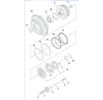 TC-Choppers piezas del embrague, 1998-1999 Big Twin Evolution y 1999 thru de 2006 TWIN CAM,