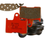 Rear brake pad Semi-Sintered: Fits:>14-17 XL 883/1200 Sportster