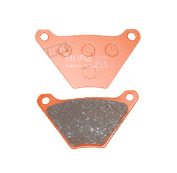 EBC Brakes remblokken. V-Pad half gesinterd koper Past op: > Voorkant: 1973 XL, FX; 72-84 FL. achter: 73-80 FL; 73-83 FX