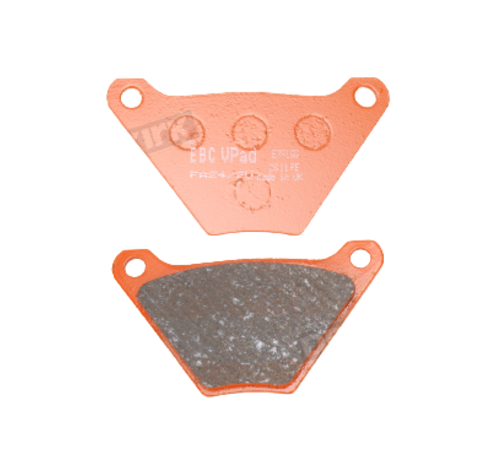 EBC Brakes brake pads V-Pad semi sintered copper Fits: > Front: 1973 XL FX; 72-84 FL Rear: 73-80 FL; 73-83 FX