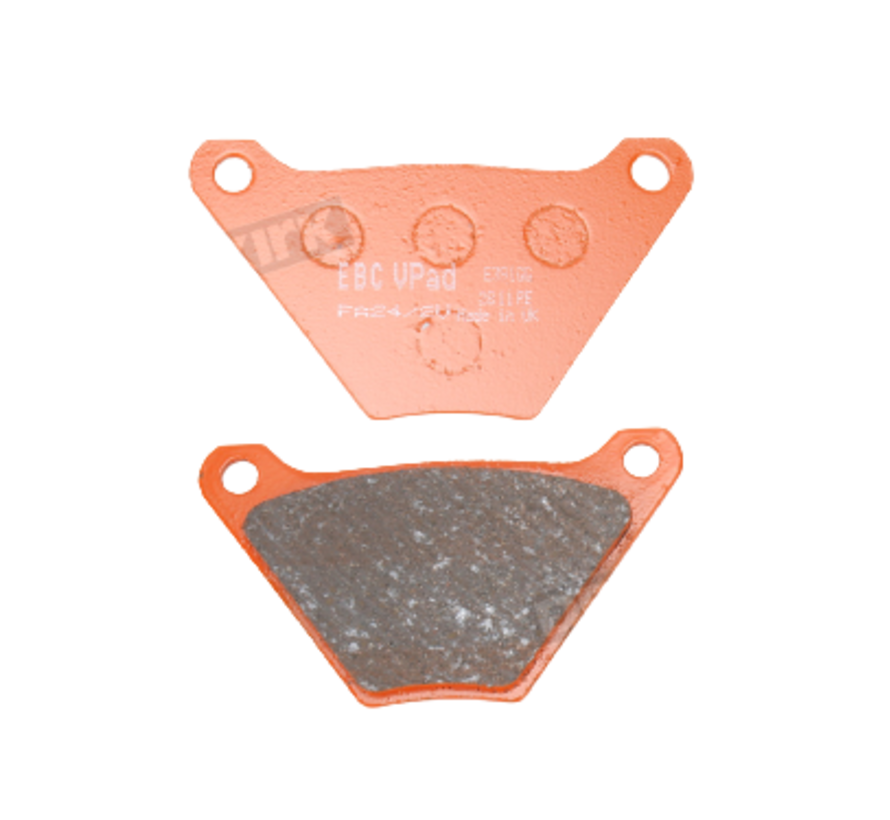brake pads V-Pad semi sintered copper Fits: > Front: 1973 XL FX; 72-84 FL Rear: 73-80 FL; 73-83 FX