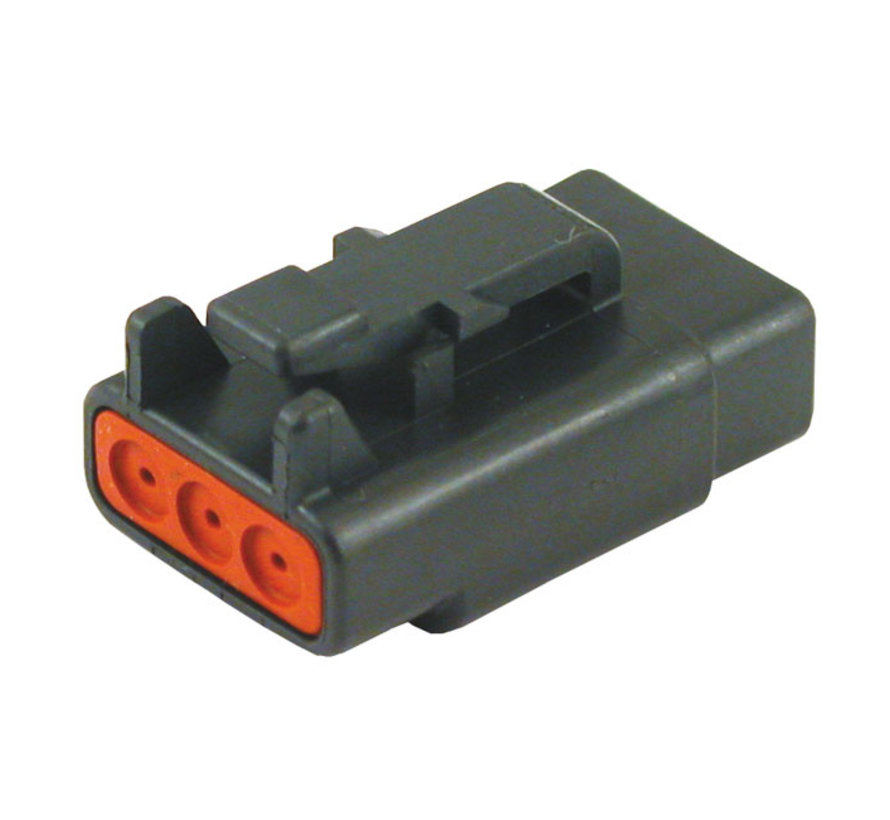 Conector DTM alemán Negro enchufes 2-12 pines