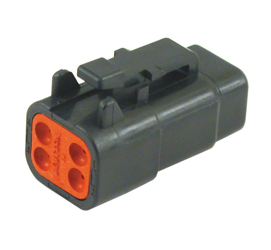 Conector DTM alemán Negro enchufes 2-12 pines