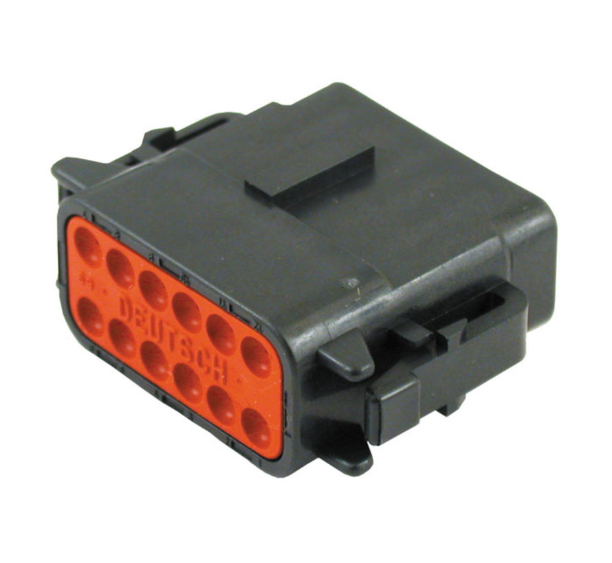 Conector DTM alemán Negro enchufes 2-12 pines