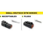 Namz DTM connector. Black, receptable, 2-12-pins