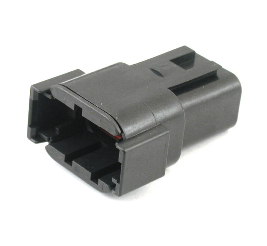 Conector DTM Negro receptible 2-12 pines