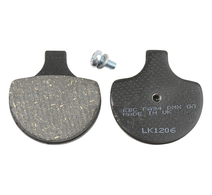 brake pad Organic: Fits:> 84-99 Bigtwins 00-11 Springer and 87-99 XL Sportster