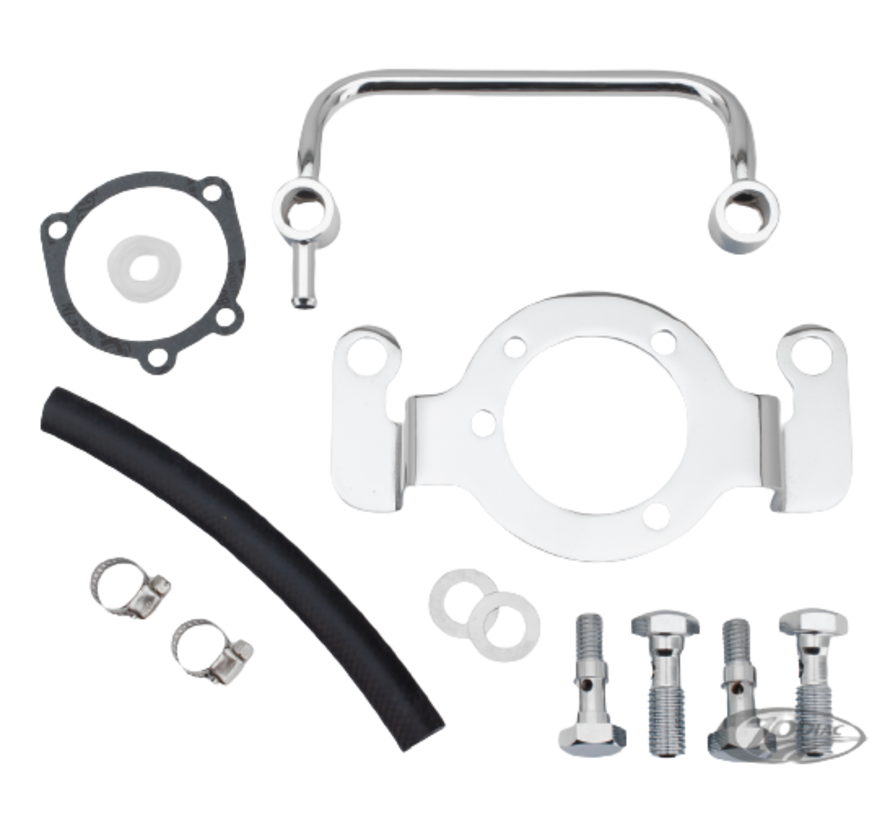 soporte del filtro de aire negro o cromado Compatible con:> Big Twin 1993-2017