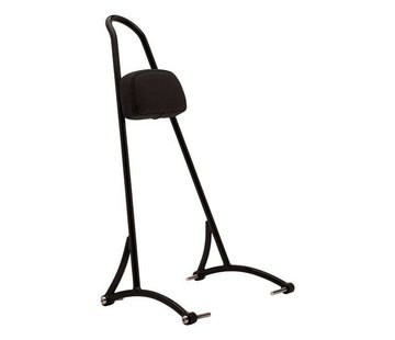 Burly barre de poule mouillée. 20" noir ou chrome, avec coussin de dossier Pour : > 06-17 Dyna