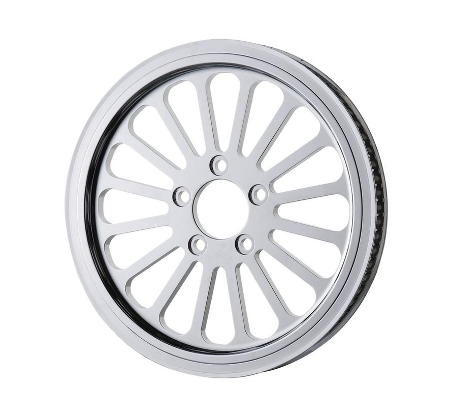 Poulie Super Spoke Chrome ou Noir 1 1/8" 70 dents Convient à :> Big Twin 84-06