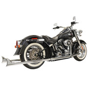 Bassani Fishtail True Dual Sistema de escape Compatible con:> 97-06 FLST/ FXST Softail