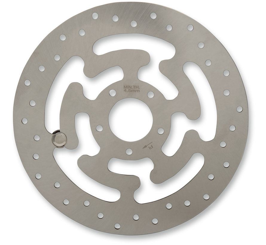 Front Brake rotor Wafe Steel 300mm (11 8inch)- Fits: 08‑21Touring FL trike 14‑16 FLHRC Dyna or Softail models