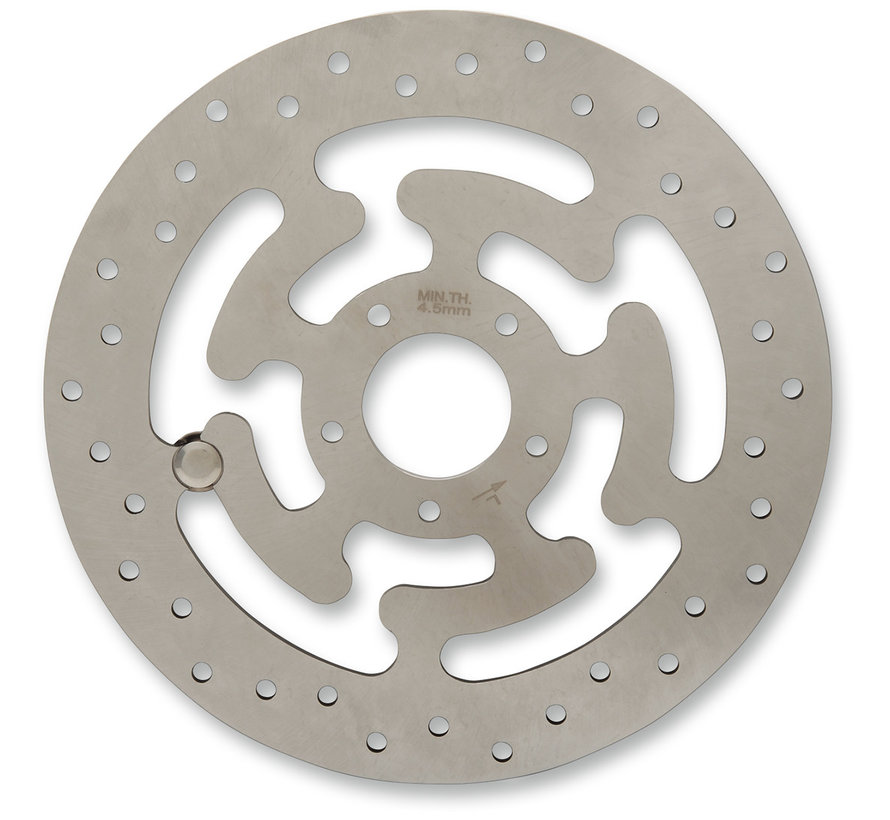 Front Brake rotor Wafe Steel 300mm (11 8inch)- Fits: 08‑21Touring FL trike 14‑16 FLHRC Dyna or Softail models