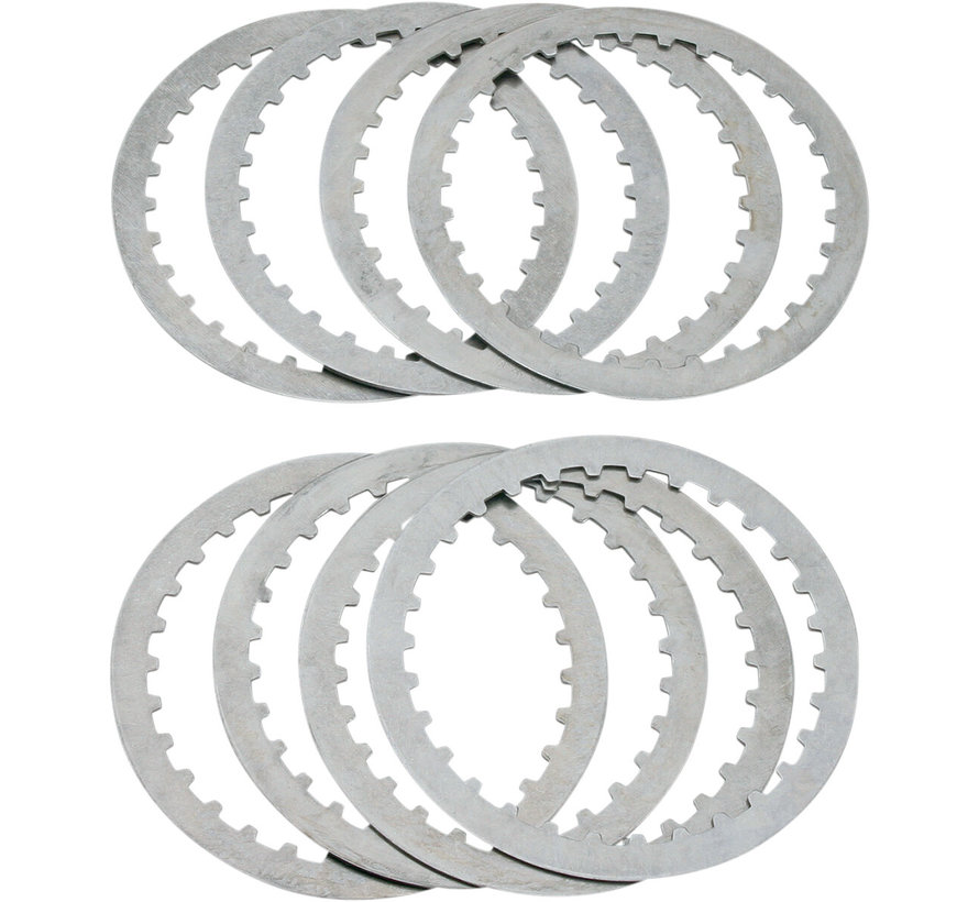 Clutch steel Plate Set Fits: > 90-97 B T ; 91-21 XL Sportster