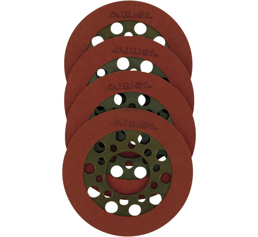 Jeu de plaques de friction d'embrayage organique Red Eagle Compatible avec : > 41-67 Bigtwin