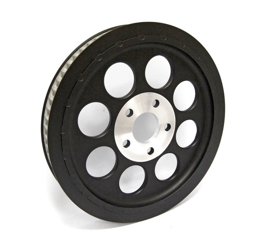 Poulie de roue de style OEM 65T courroie 1-1/2" Noir ou argent Compatible avec : > 84-99 Evo BT 1999 Twin Cam