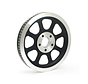 OEM style wheel pulley 70T 1-1/8" belt Black or Silver Fits: > 00-06 Softail