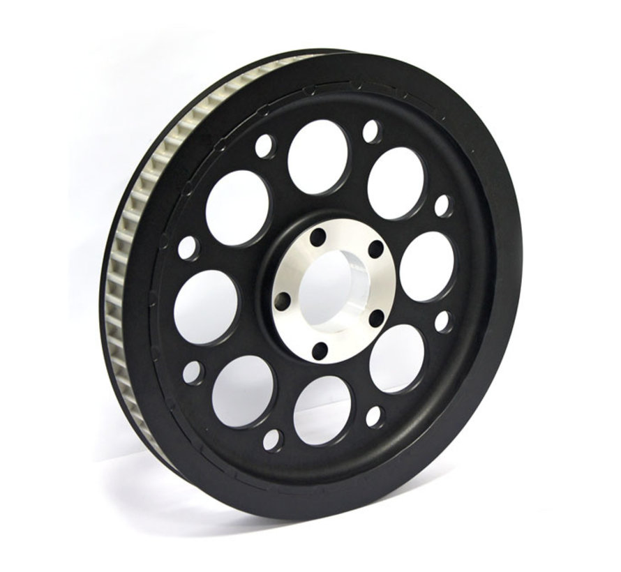 OEM style wheel pulley 70T 1-1/8" belt Black or Silver Fits: > 00-05 Dyna