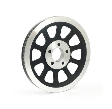 MCS Poulie de roue de style OEM 66T, courroie de 20 mm. Noir ou argent Compatible avec : > 07-11 Softail