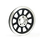 OEM style wheel pulley 66T 20mm belt Black or Silver Fits: > 07-11 Softail