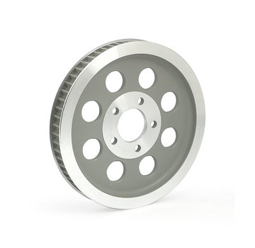 MCS OEM style wheel pulley 61T, 1-1/8" belt. Black or Silver Fits: > 00-03 XL  Sportster